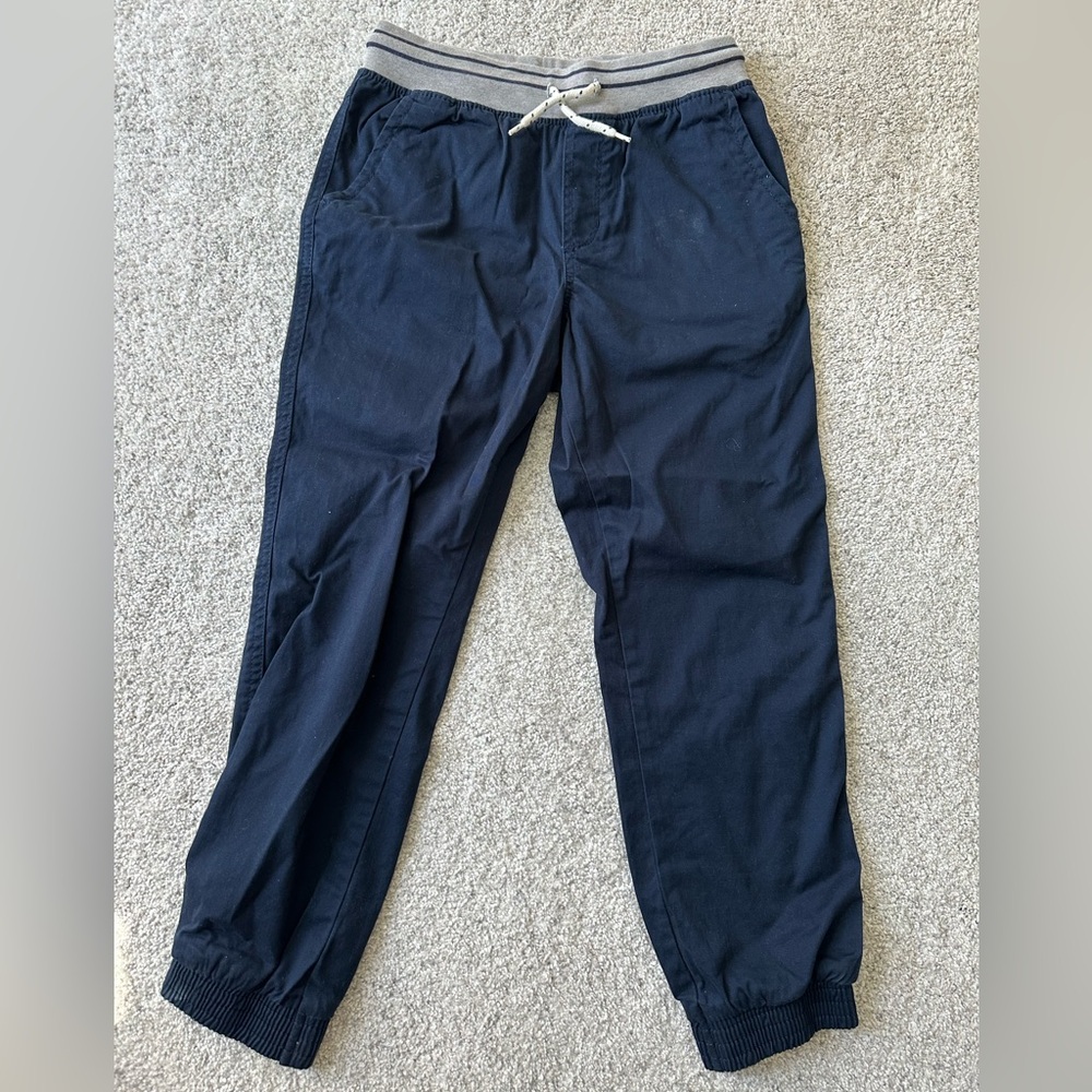 Cat & Jack Boy’s Navy Joggers with Gray Waistband